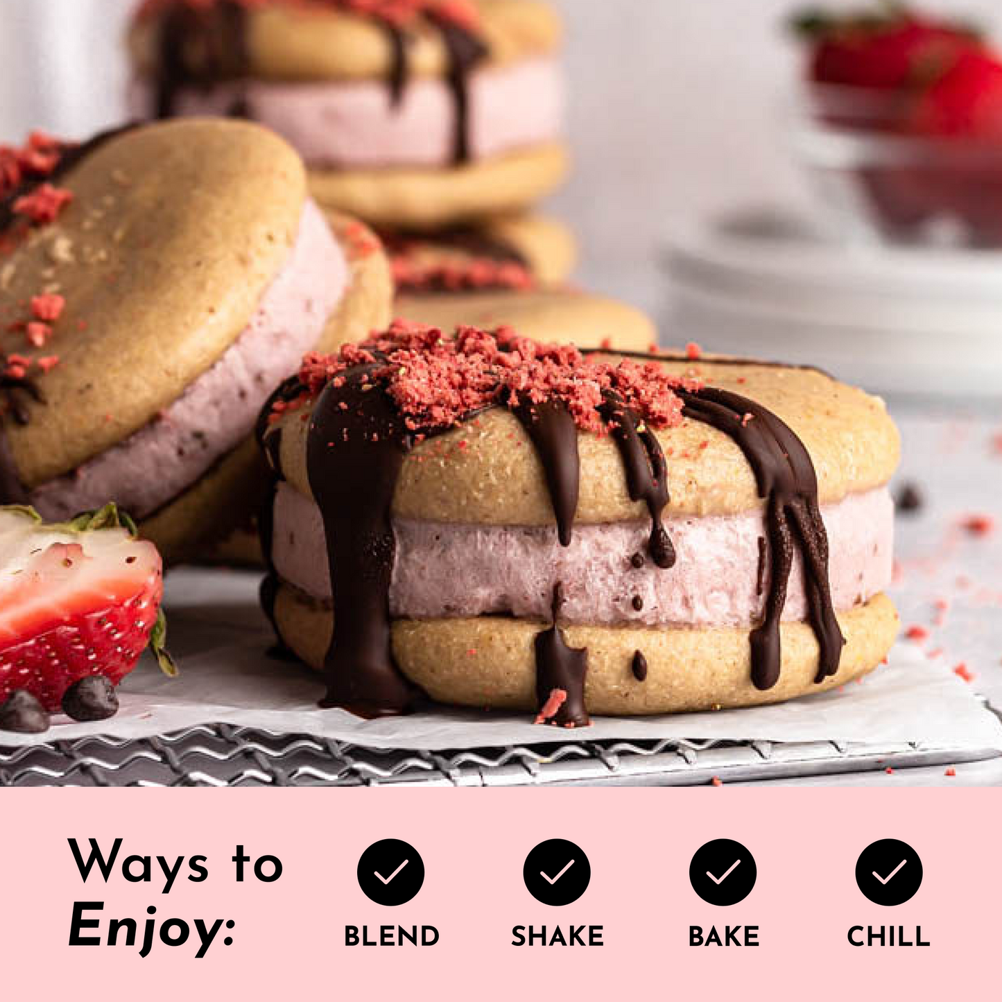 Just Ingredients | Strawberries & Cream Protein Powder