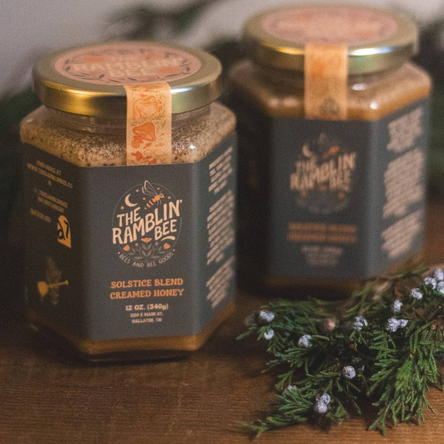The Ramblin' Bee | "Solstice" Winter Spice Blend Creamed Honey