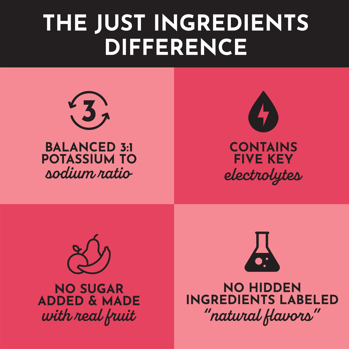 Just Ingredients | Fruit Punch Electrolytes