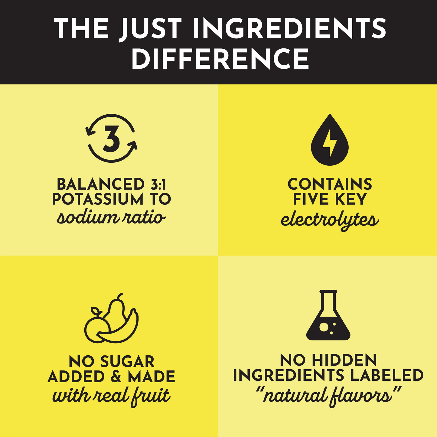 Just Ingredients | Lemonade Electrolytes