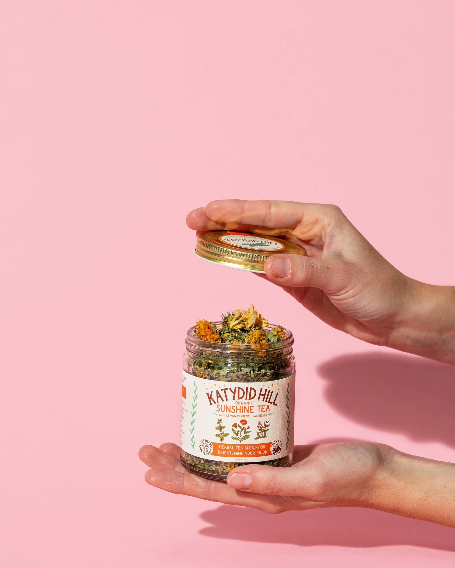 Katydid Hill Farm Sunshine Tea - Organic Herbal Tea to Brighten Your Mood