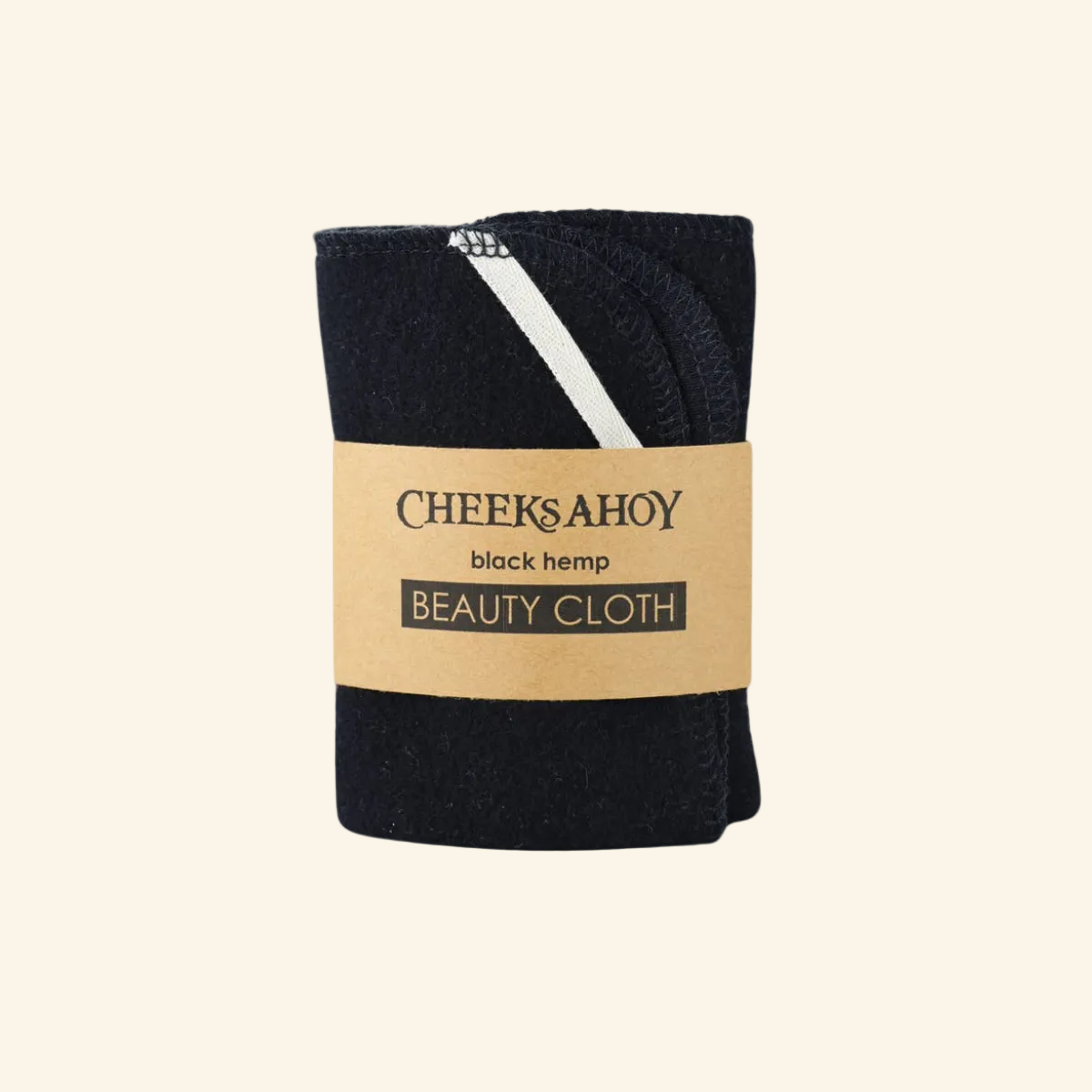Cheeks Ahoy Black Hemp Beauty Cloth