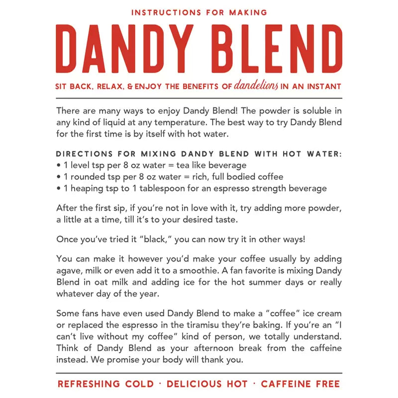 Dandy Blend Organic Instant Herbal Beverage