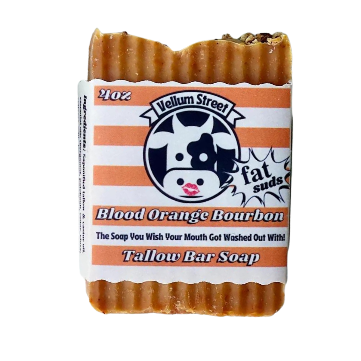 Vellum Street Blood Orange Bourbon Tallow Soap