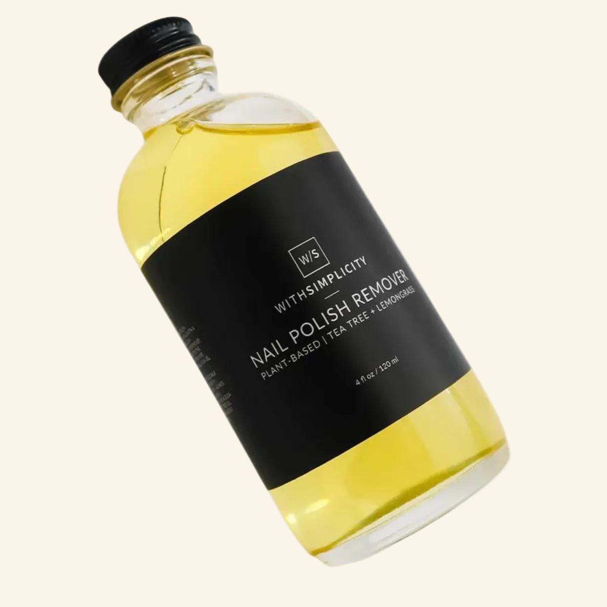 With Simplicity Plant-Based Nail Polish Remover