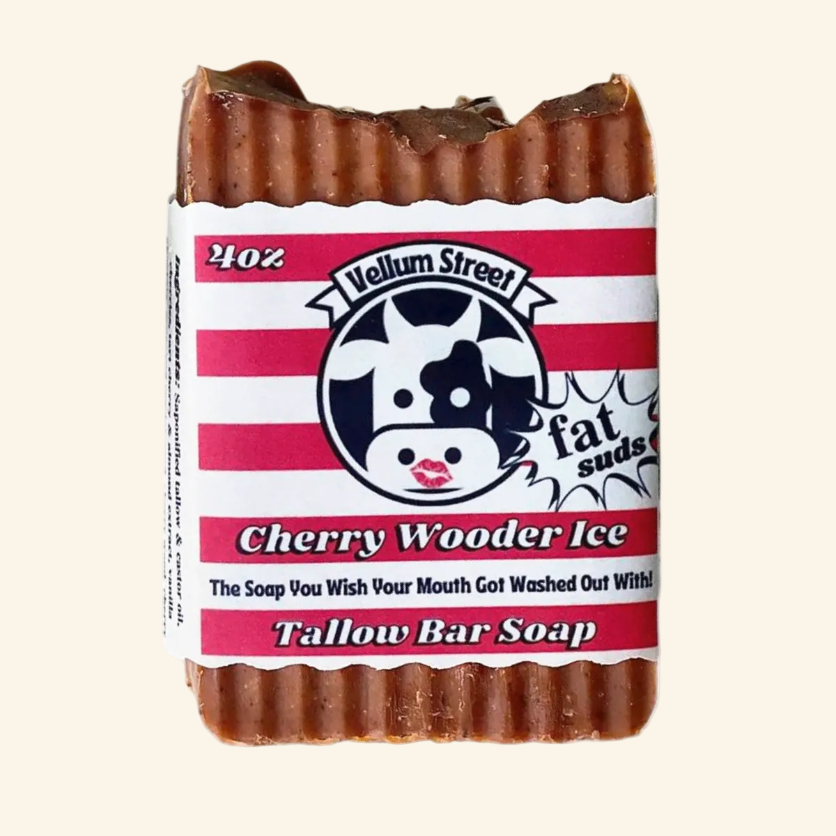 Vellum Street Cherry Wooder Ice Tallow Soap