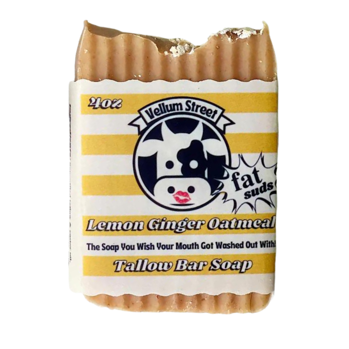 Vellum Street Lemon Ginger Oatmeal Tallow Soap