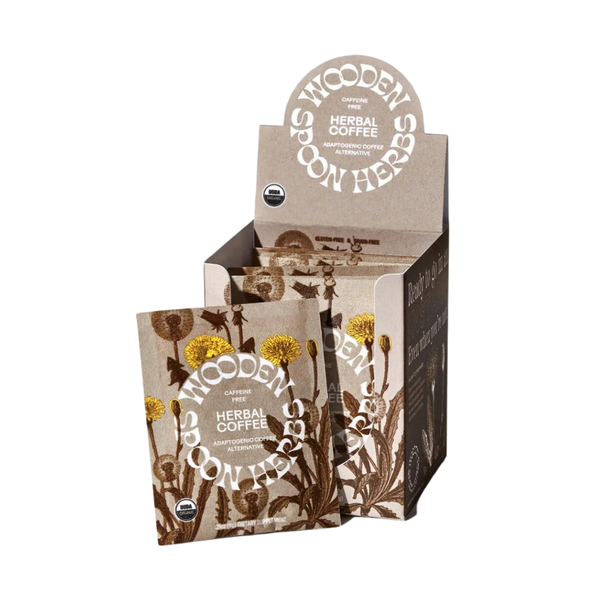 Wooden Spoon Herbs Herbal Coffee Sachets - Box of 10 – urban farm