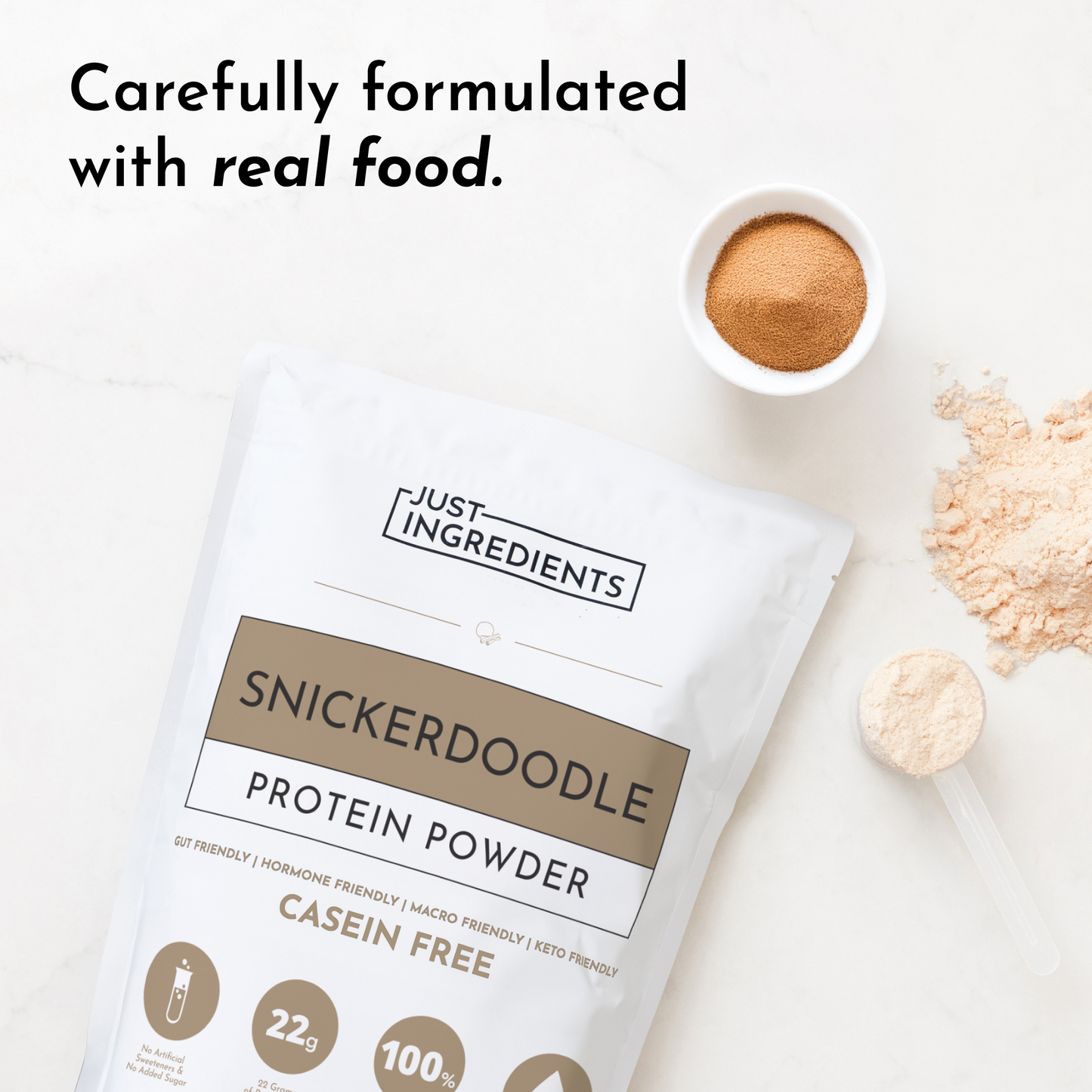 Just Ingredients | Snickerdoodle Protein Powder
