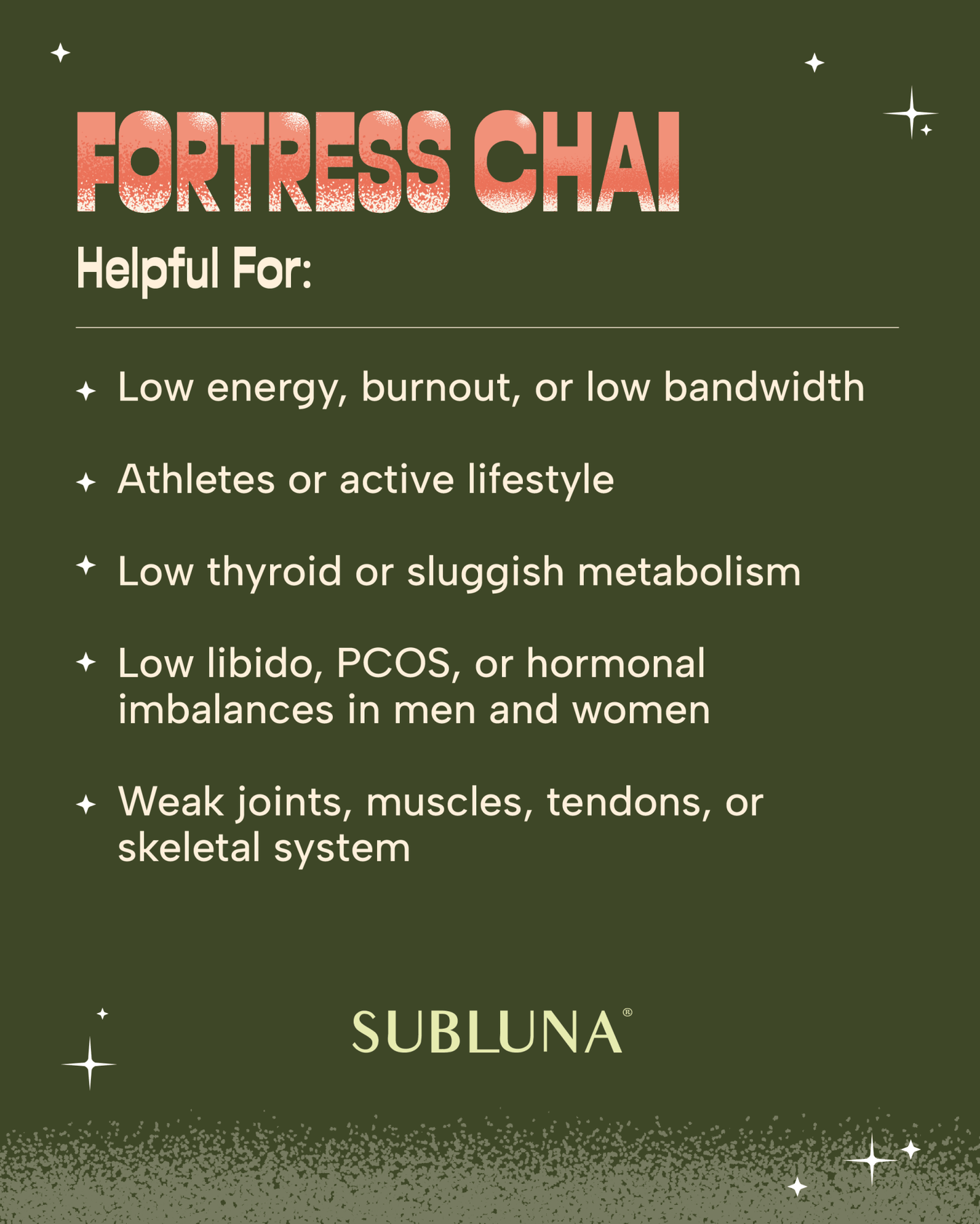 SubLuna | Fortress Chai