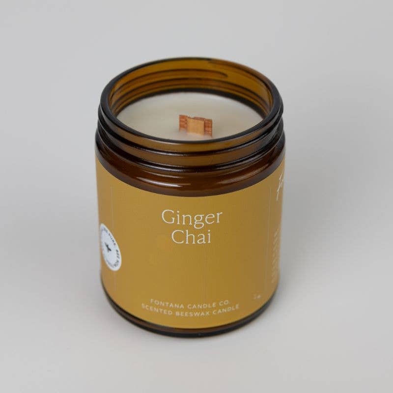 Fontana Candle Co | Ginger Chai Beeswax Candle