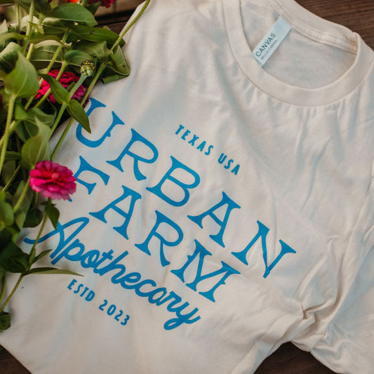 Urban Farm Apothecary Stacked Logo Tee (select preferred size)