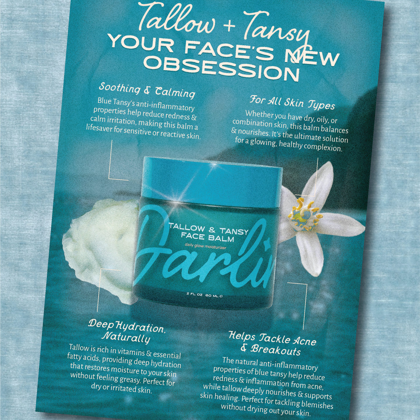 Darlin' | Blue Tansy + Tallow Face Balm