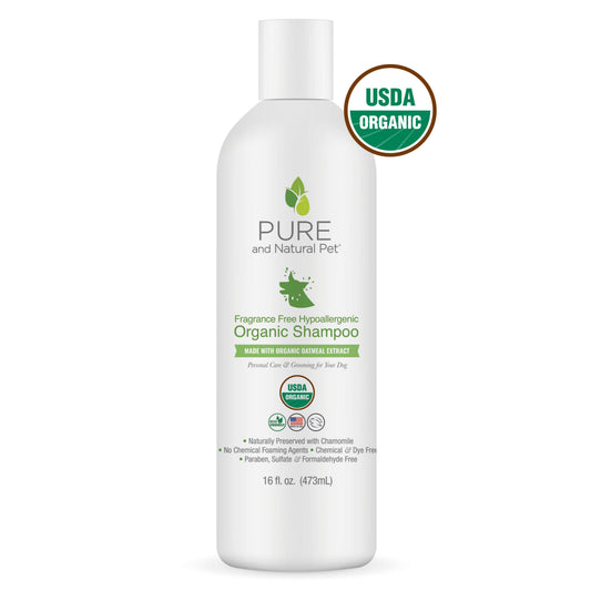 Pure and Natural Pet - Fragrance-Free Hypoallergenic Organic Shampoo for Dogs