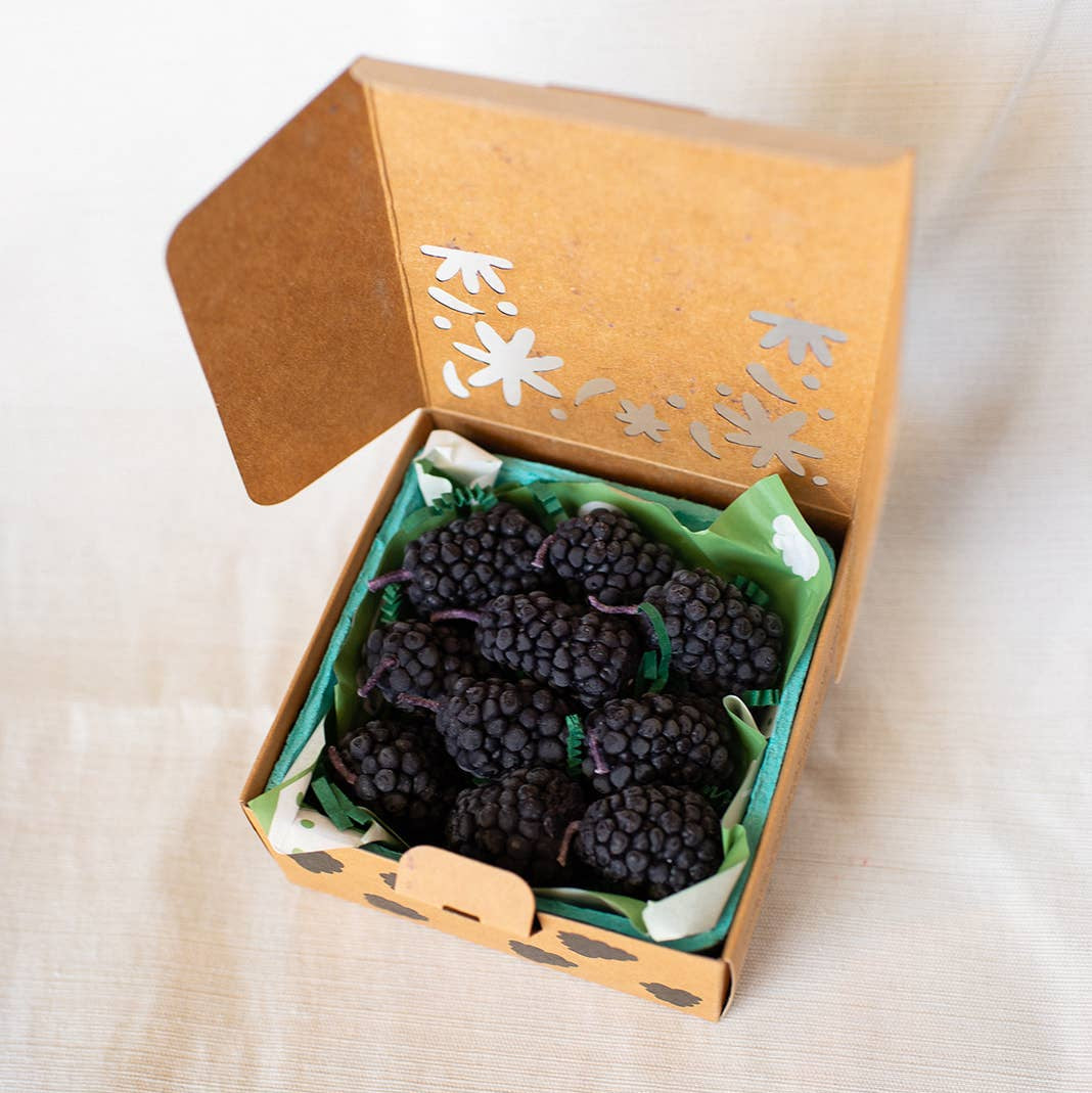 Happy Organics | Beeswax Blackberry Birthday Candles