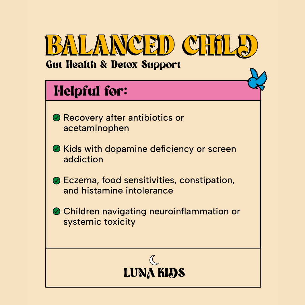 SubLuna | Balanced Child: Detox & Gut Gummy