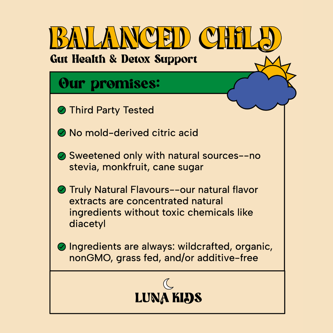 SubLuna | Balanced Child: Detox & Gut Gummy