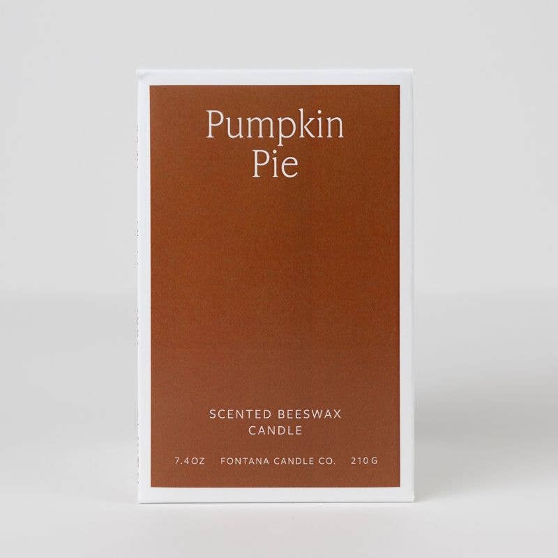 Fontana Candle Co | Pumpkin Pie Beeswax Candle