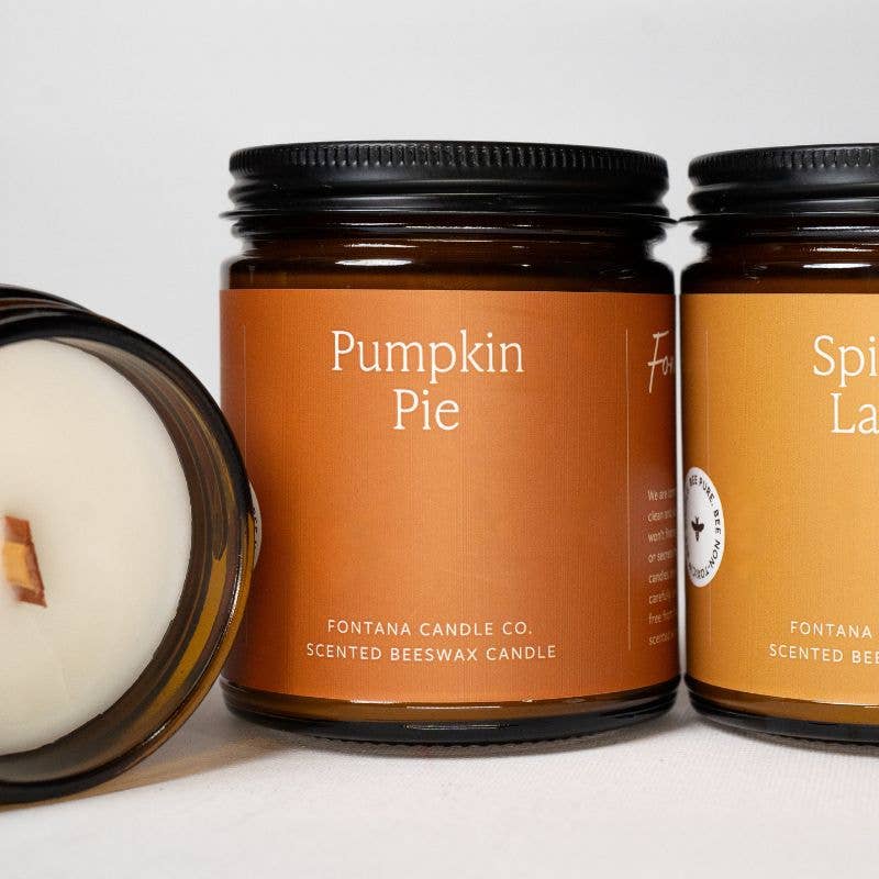 Fontana Candle Co | Pumpkin Pie Beeswax Candle