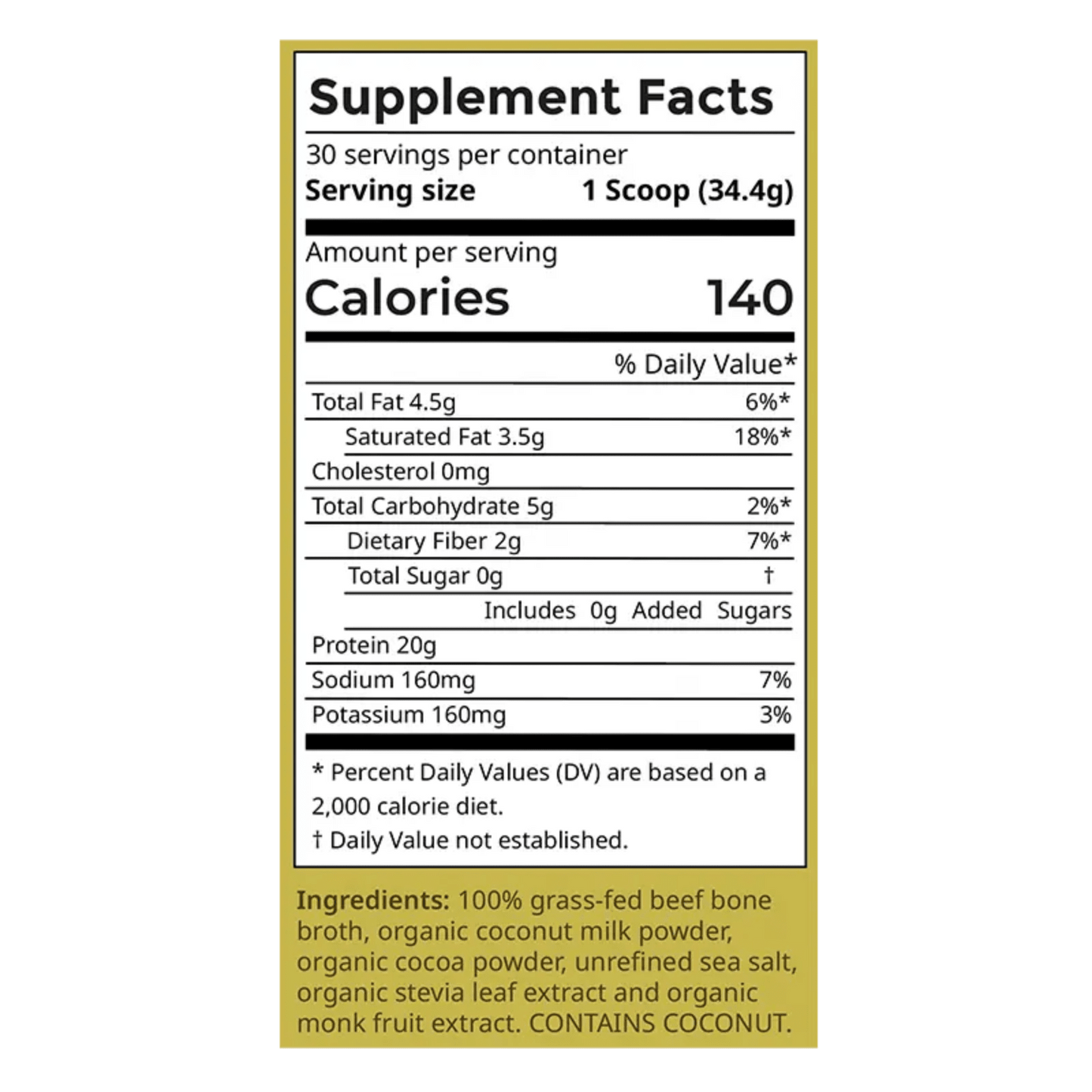 Chocolate Bone Broth Protein - Taylor Dukes Wellness