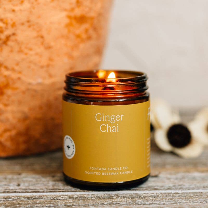 Fontana Candle Co | Ginger Chai Beeswax Candle