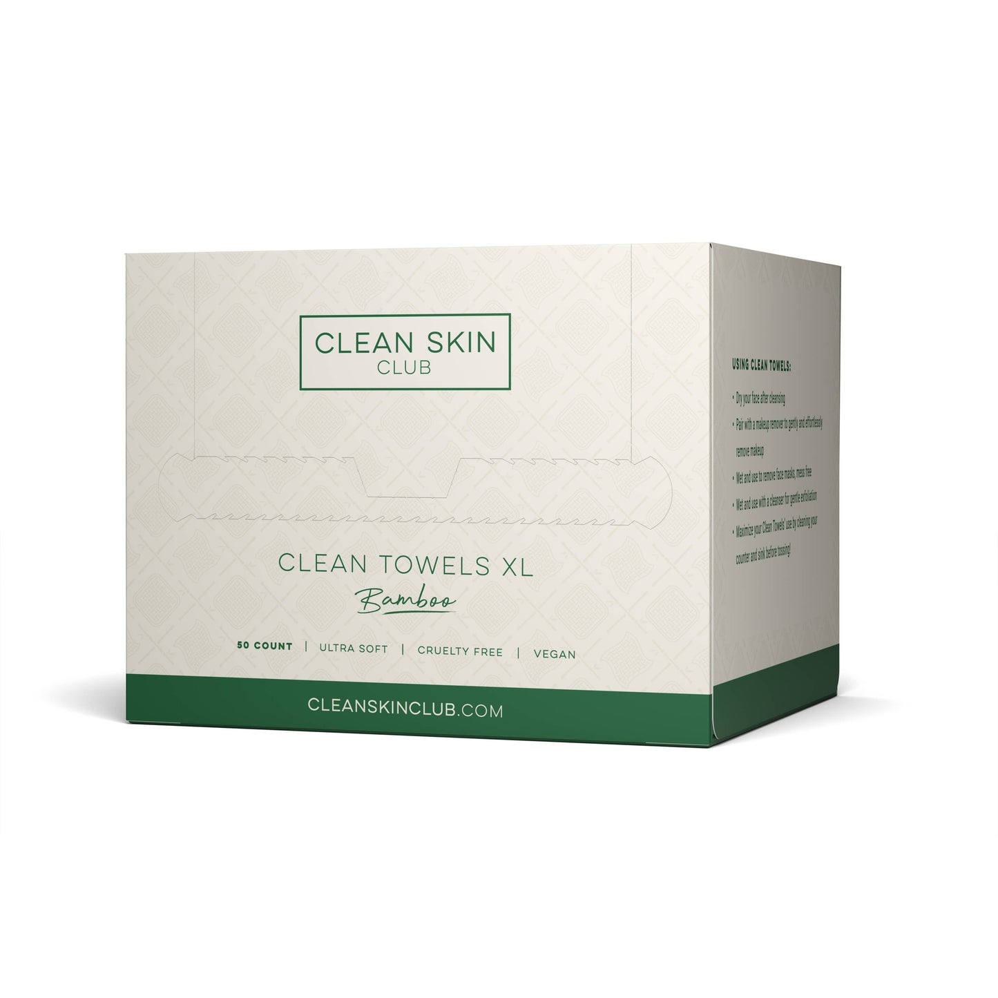 Clean Skin Club | XL Bamboo Disposable Face Towels