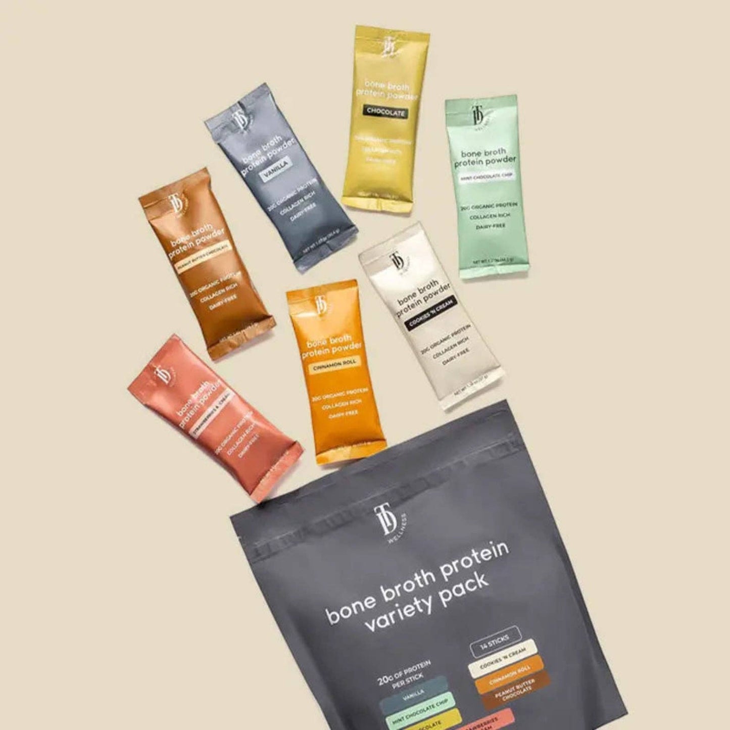 Bone Broth Protein Variety Pack - Taylor Dukes Wellness