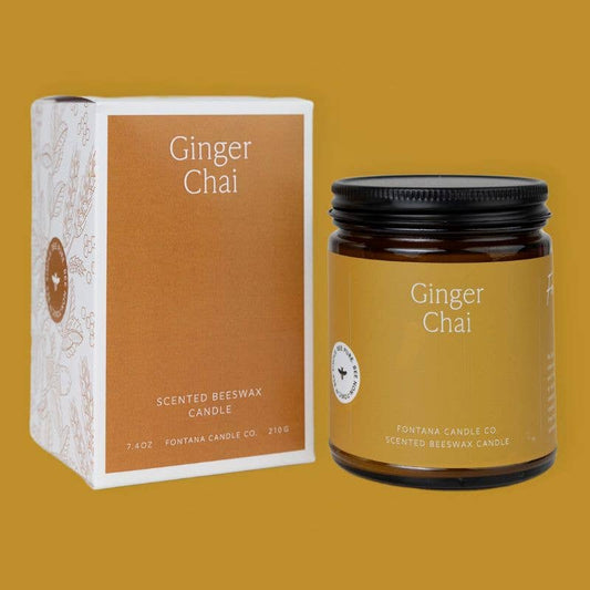 Fontana Candle Co | Ginger Chai Beeswax Candle