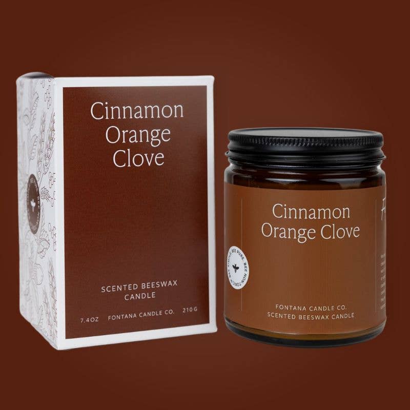 Fontana Candle Co | Cinnamon Orange Clove Beeswax Candle