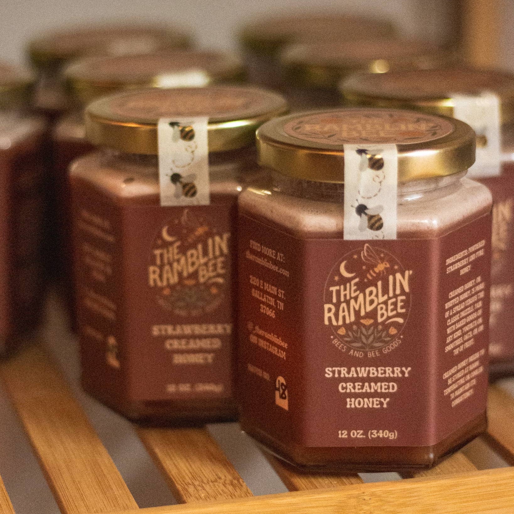 The Ramblin' Bee | Strawberry Creamed Honey