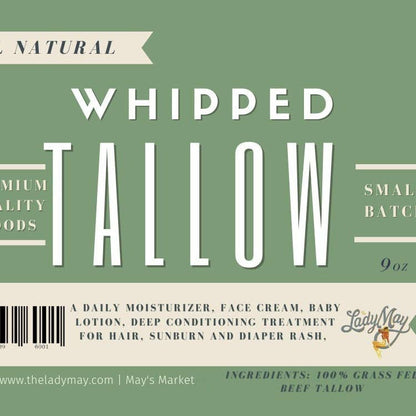 Lady May Unscented Whipped Tallow