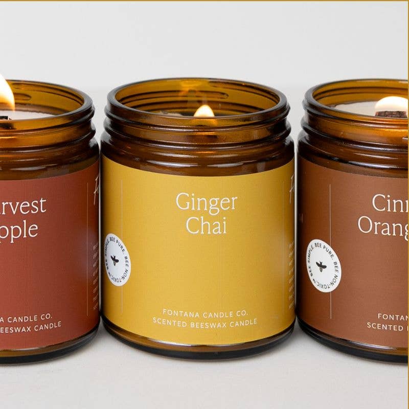 Fontana Candle Co | Ginger Chai Beeswax Candle