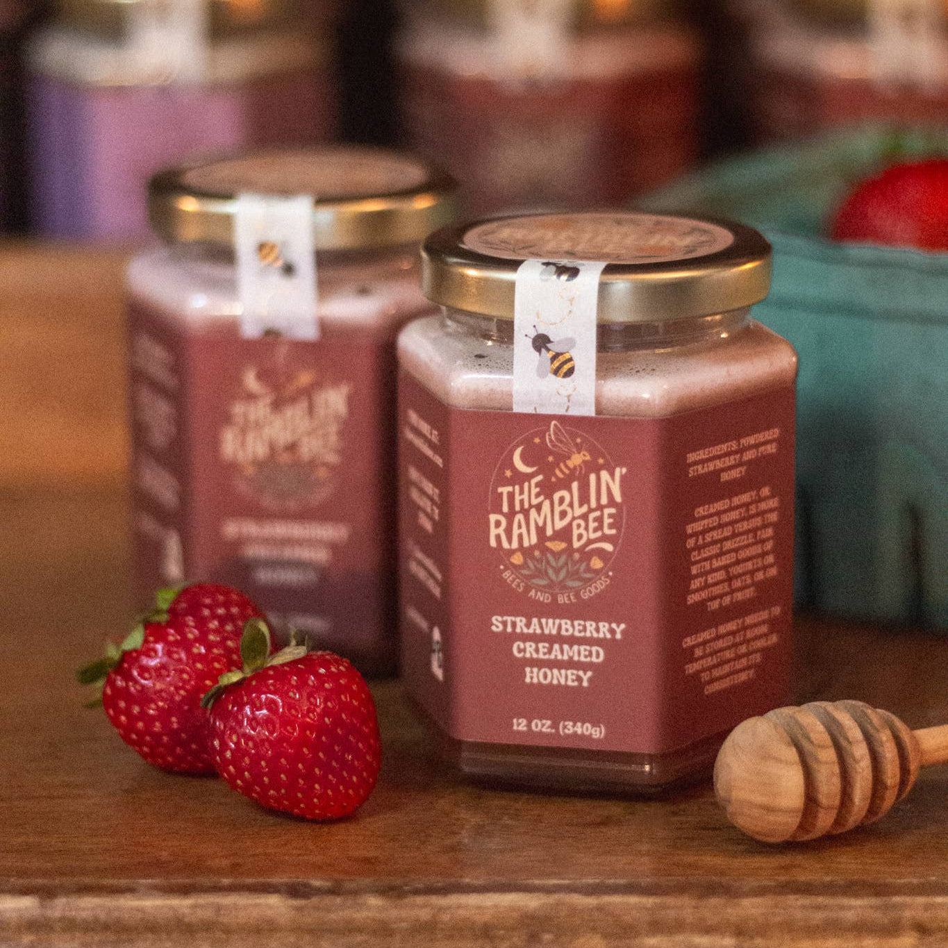 Strawberry Creamed Honey | The Ramblin' Bee