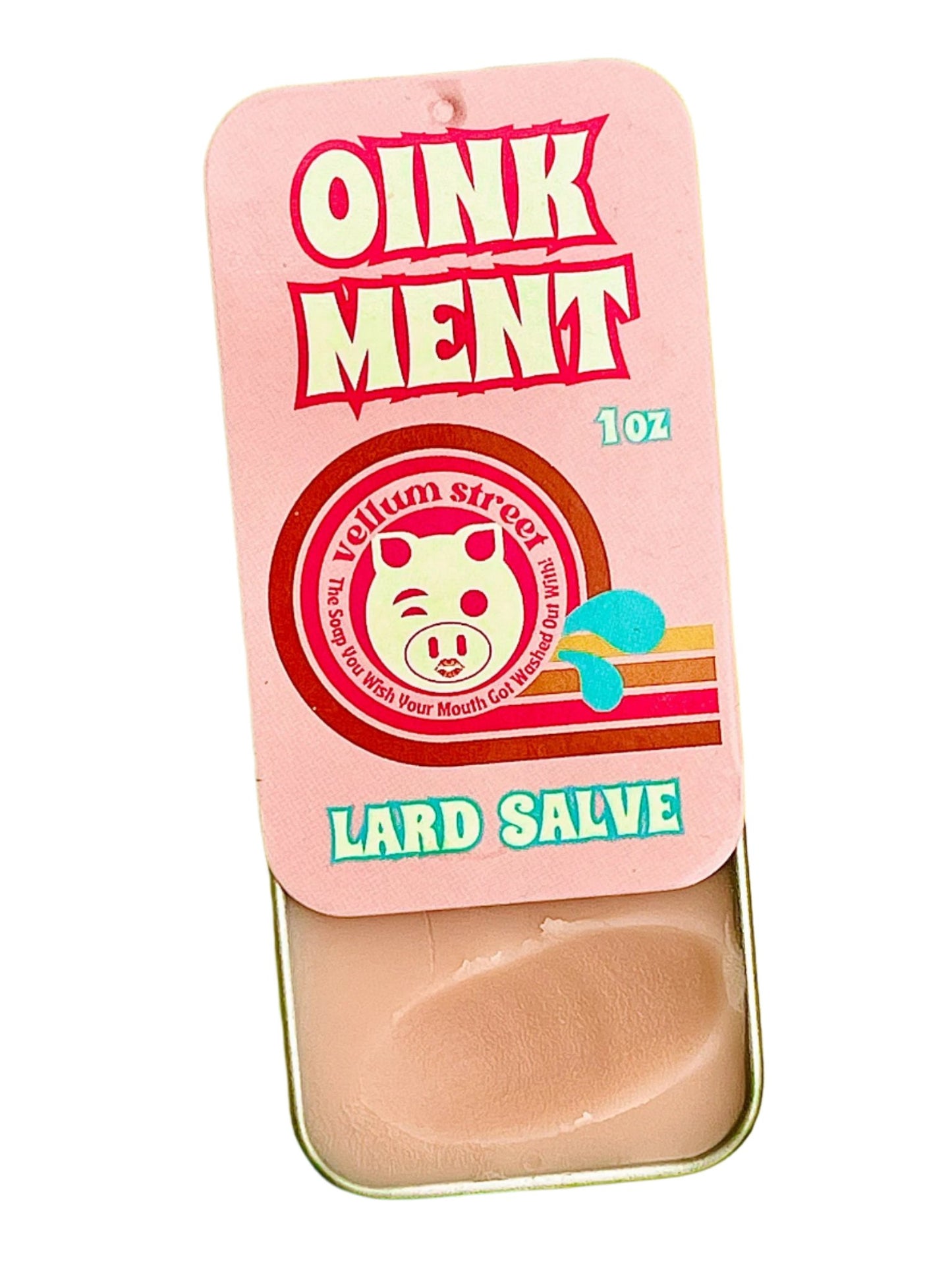 Vellum Street Oink Ment Lard Salve Tin