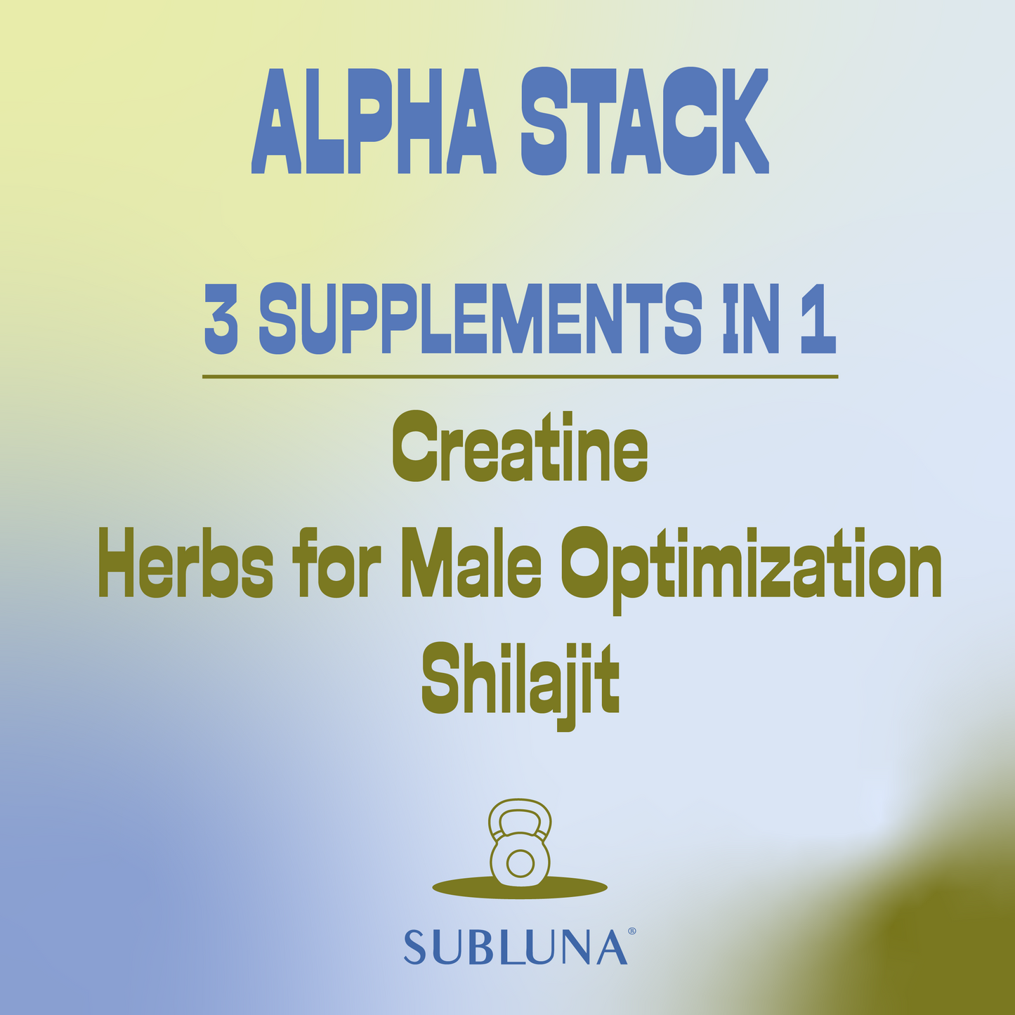 SubLuna | Alpha Stack: Male Gummy
