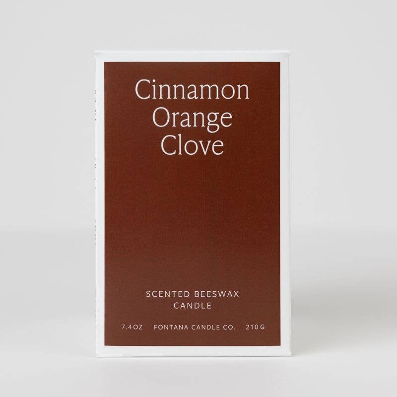 Fontana Candle Co | Cinnamon Orange Clove Beeswax Candle