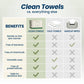 Clean Skin Club | XL Bamboo Disposable Face Towels