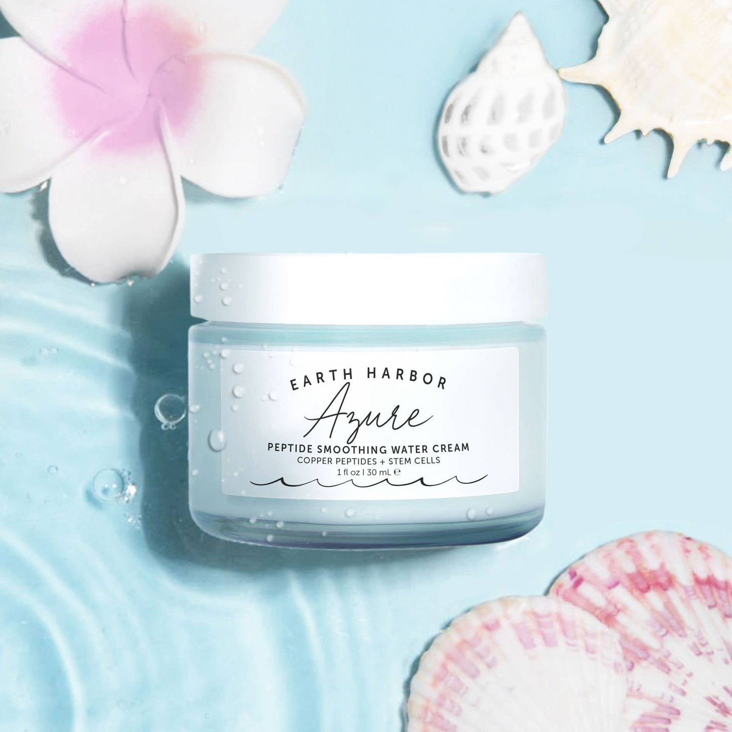 Earth Harbor Naturals | AZURE Peptide Smoothing Water Cream