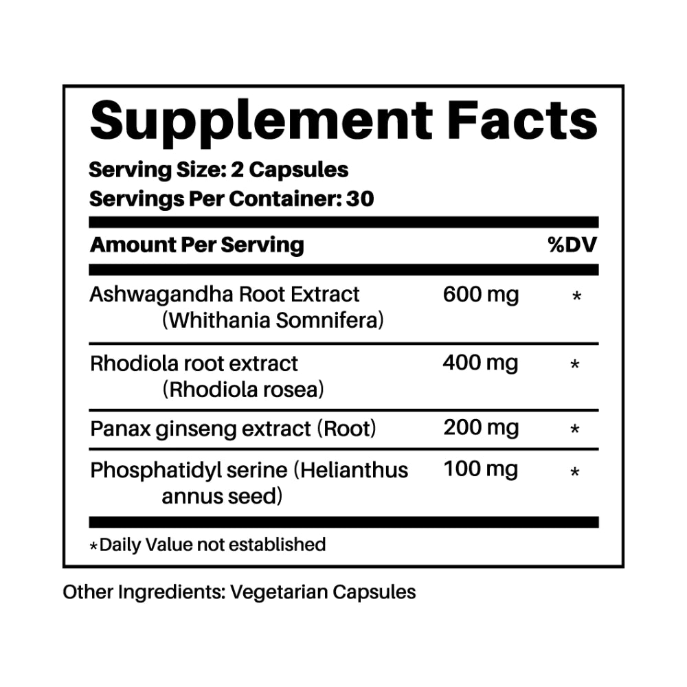 Just Ingredients Adrenal Complex Capsules