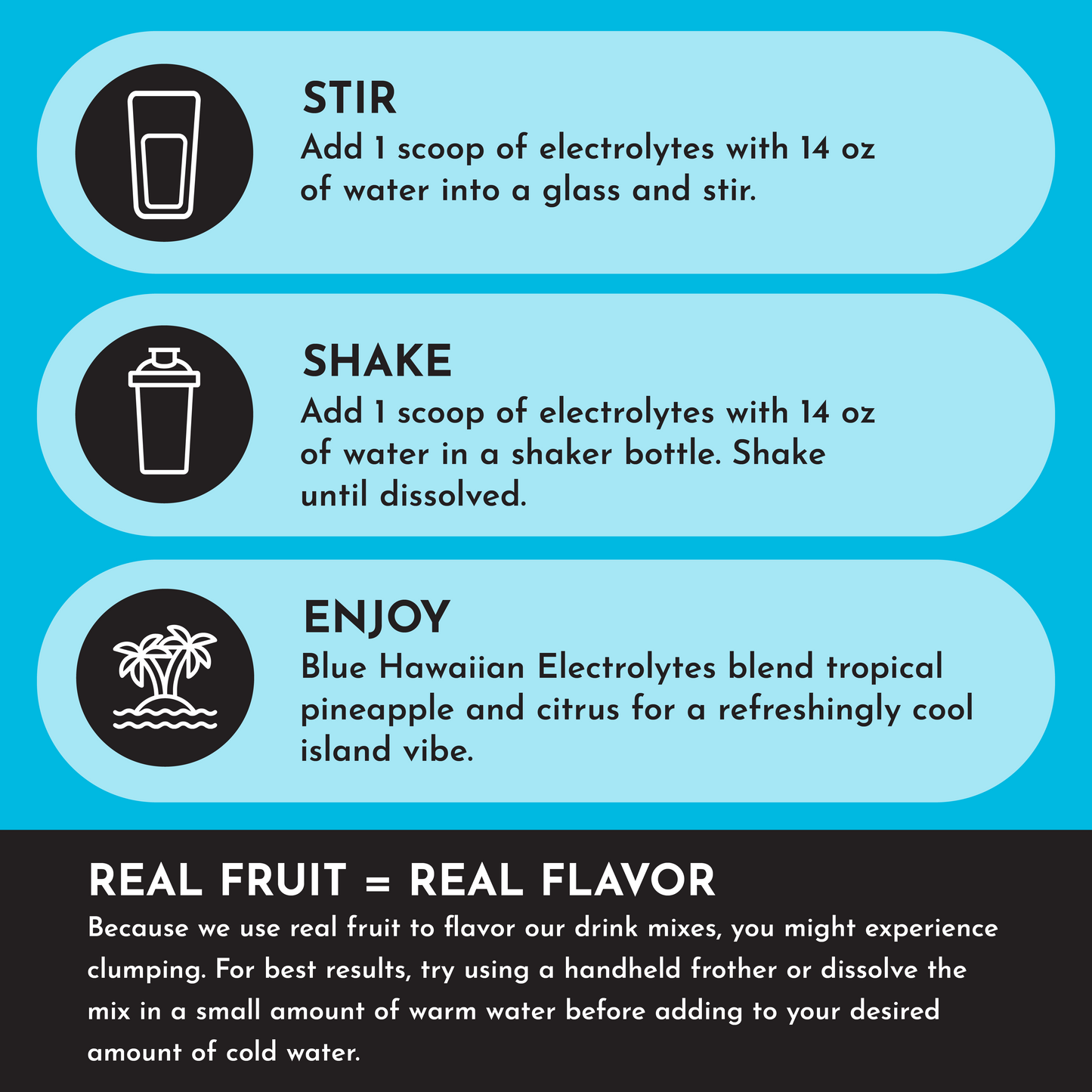 Just Ingredients | Blue Hawaiian Electrolytes