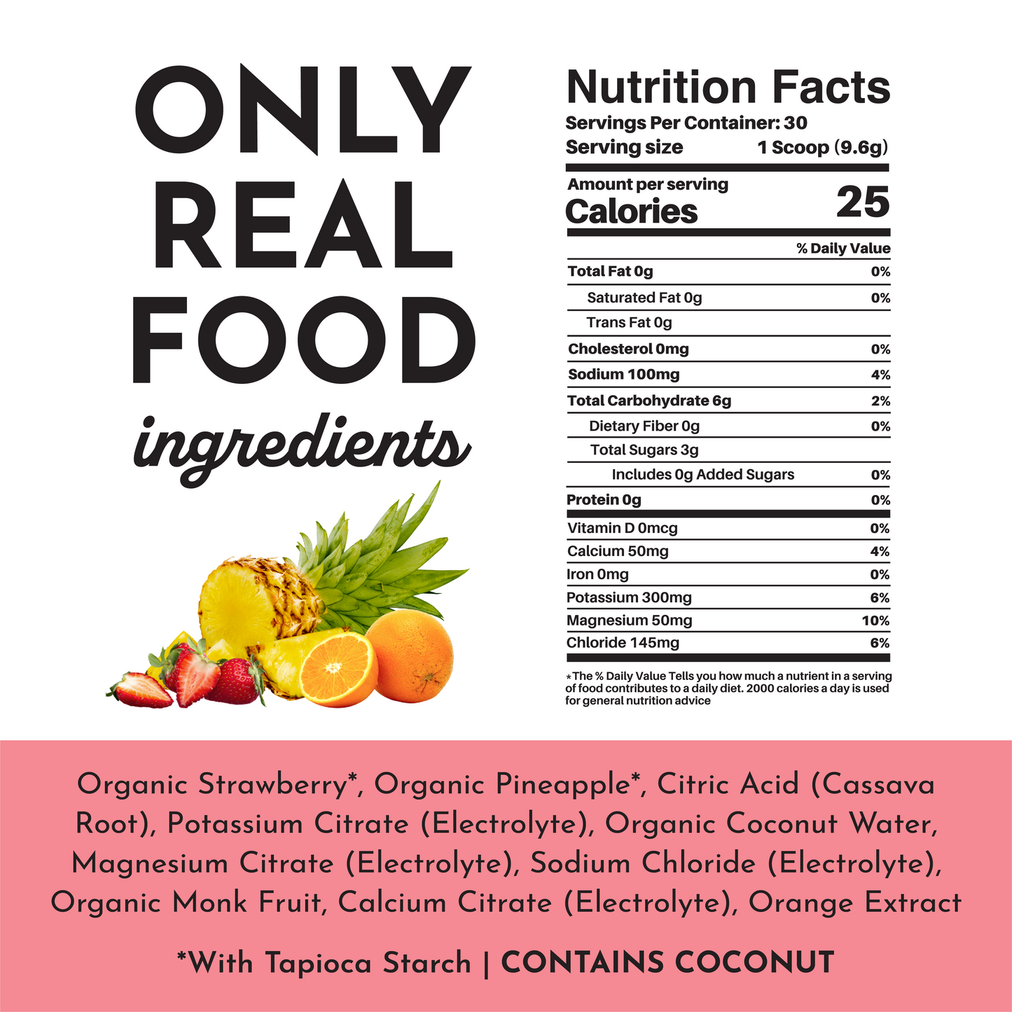 Just Ingredients | Fruit Punch Electrolytes