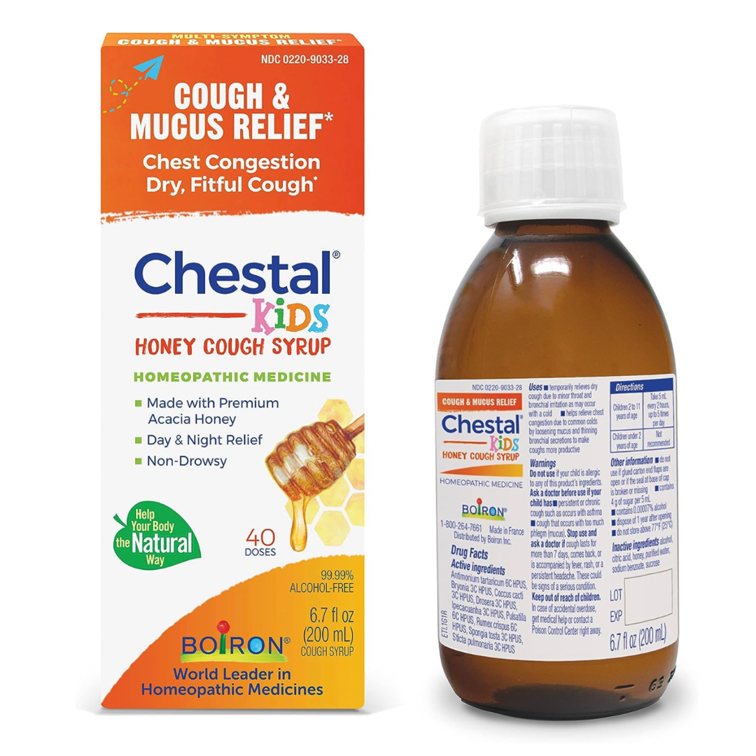 Boiron Chestal Honey Homeopathic Cough Syrup - Kids