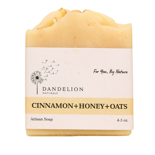 Dandelion Naturals "Cinnamon + Honey + Oats" Bar Soap