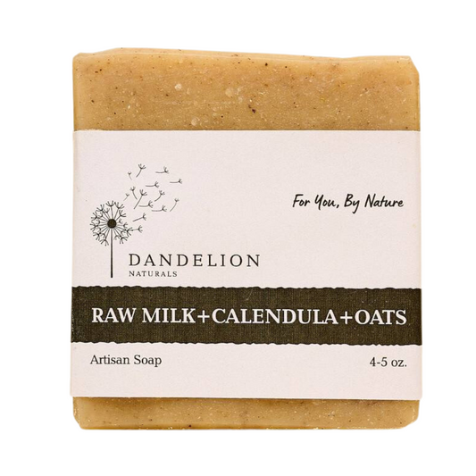 Dandelion Naturals "Raw Milk, Calendula, & Oats" Bar Soap
