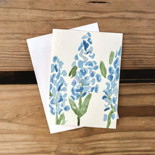 Texas Bluebonnets Blank Greeting Card
