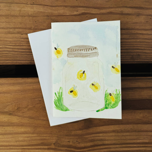 Fireflies Blank Greeting Card