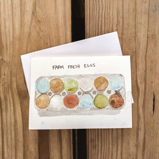 Farm Fresh Eggs Blank Greeting Card