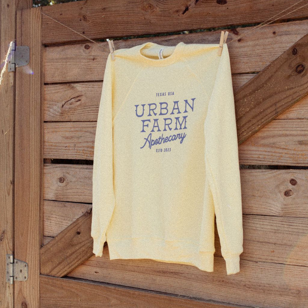 Urban Farm Apothecary Sweatshirt | Butter Yellow