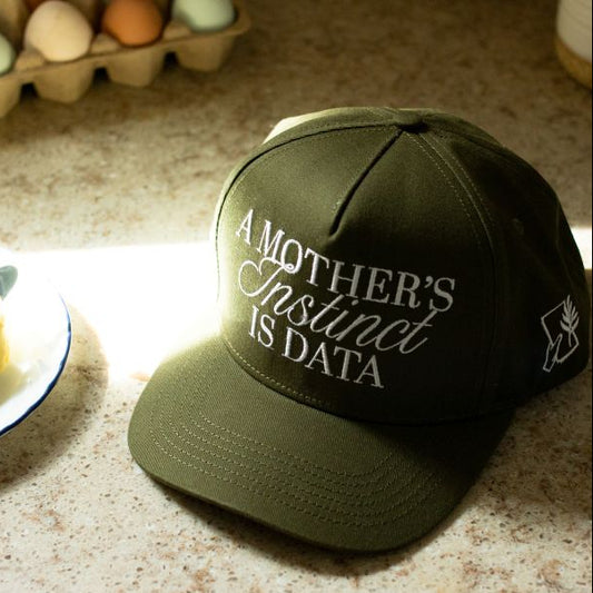 A MOTHERS INSTINCT IS DATA Urban Farm Collection x Just the Inserts Hat | Olive