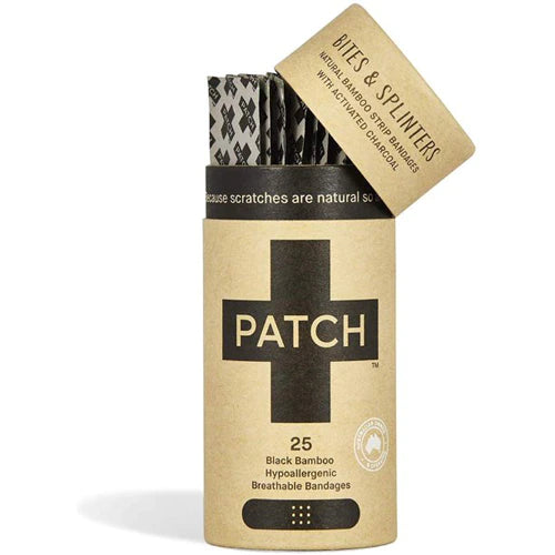 PATCH Bamboo Bandages for Bites & Splinters - Activated Charcoal